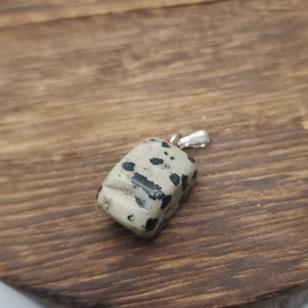 Dalmatian‎ jasper necklace pendant
